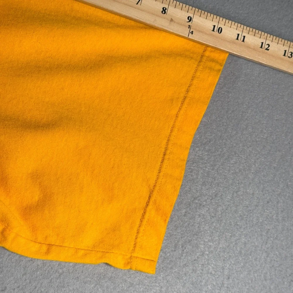 Vintage Adidas‎ Athletic Tradition T-Shirt Mens 2XL Yellow USA Graphic Comfort